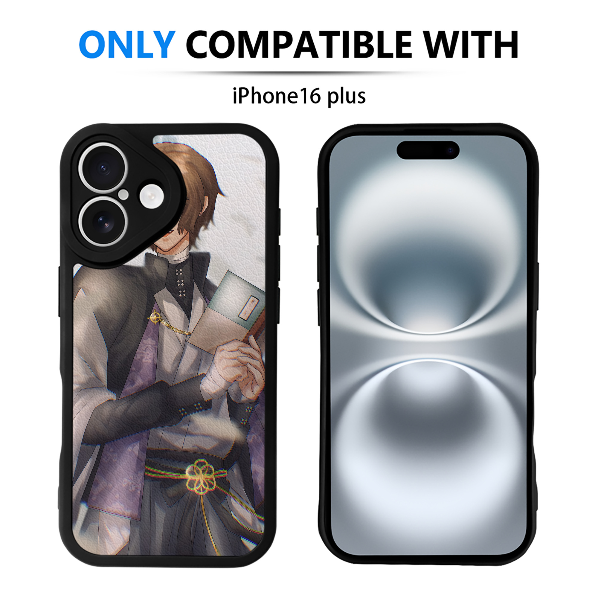 （画像用） 文豪ストレイドッグス Bungo Stray Dogs 【iPhone 16シリーズ対応】シリコンスマホケース（レザー調） 材質：シリコン